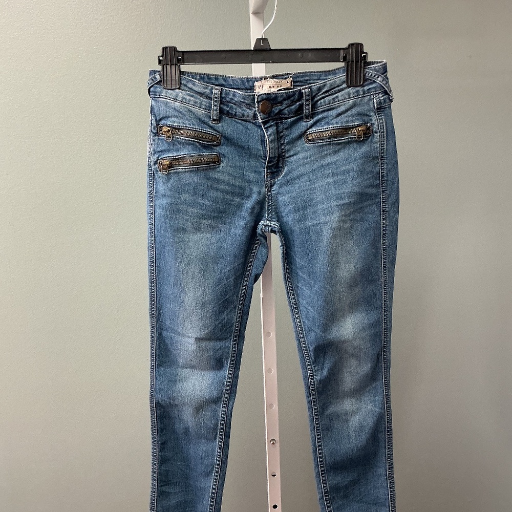 Free People Skinny jeans with side zippers